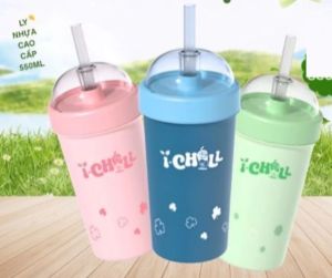 Bình nhựa iChill 550 ml màu xanh lá