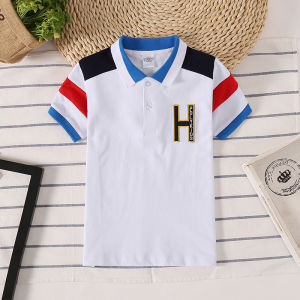 Kids shirt Boy Polo Shirt Cotton Parent-child outfit banquet 2-16 years Cotton Fashion and Lively Ready Stock