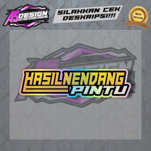 STIKER HASIL NENDANG PINTU HOLOGRAM STIKER CUTTING HOLORAM VIRAL