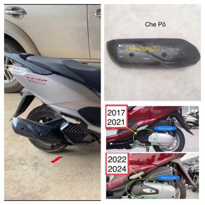 ỐP CHE PÔ ( CHỤP BÁCH PÔ ) DÙNG CHO ĐỜI XE LEAD 2017 - 2021 và  2022 2023 2024 CACBON