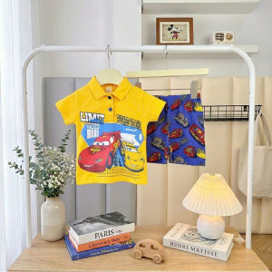 EST20A32 OOTD PRINTED POLO SHORTS FOR KIDS MADE IN VIETNAM 1-5YO