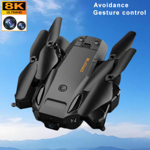 GPS Drone With Camera 4K Ultra HD Dual Cameras Brushless Motor Drop Resistant Professiona Drone Obstacle Avoidance WIFI FPV Auto Return Mini Foldable Drone