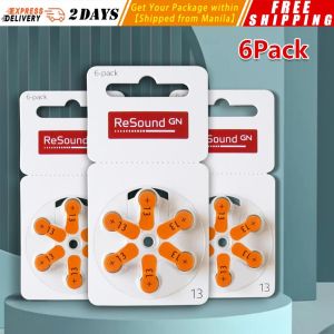6 PCS Hearing Aids Battery A13 13A 13 P13 PR48 Rayovac Extra Zinc Air 13/A13 Mini Batteries For Aparelho Auditivo Hearing-Air-Batteries