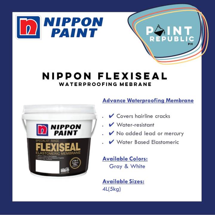 NIPPON FLEXISEAL ELASTOMERIC WATERPROOFING MEMBRANE Lazada PH