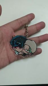 3Pcs/Pack Alien Stage Ivan Till Acrylic Keyring Couple Bestie Bag Charm Kawaii Anime Pendant Friend Birthday Present Keychain