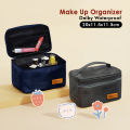 Tas kosmetik waterproof pouch make up polos travel organizer toiletry bag wanita tempat alat rias. 