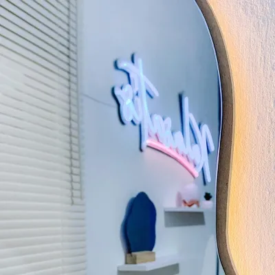 Aesthetic Mirror Bentuk ZHETA / Cermin Dinding Estetik Gantung / Perlengkapan Hiasan Kamar Ruangan / Dekorasi Pinterest / Cermin Irregular Lucu / Cermin kamar mandi / Wastafel mirror / Cermin lampu LED / Kado ulang tahun / Wedding gift / Kalasatis