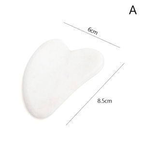 Natural White Jade Scraper Gua Sha Crystal Energy Stone Traditional Guasha Board for Body Shoulder Neck Back Massage Care Tools