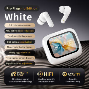 ♥ SFREE Shipping ♥ LCD full-color touch screen multifunctional intelligent noise reduction Bluetooth earphones high-definition calling ultra long battery life in ear type