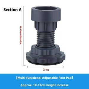 KS แผ่นซักผ้ากันลื่นแบบปรับได้เพื่อลดการสั่นสะเทือนและเพิ่มความสูง