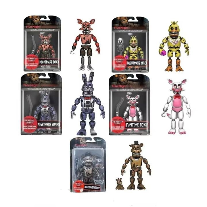 14CM FNAF Figures Nightmare Freddy Bonnie Foxy Chica Action Figure 14cm-fnaf-figures-nightmare-freddy-bonnie-foxy-chica-action-figure