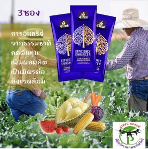 4Tree​ของแท้ โฟร์​ทรี ​[ 3 ซอง] สารเสริมประสิทธิภาพพืชสูตรอิออน ช่วยเร่งราก พืชโตเร็ว ทำให้พืชเขียวทน ใช้ได้กับพืชทุกชนิด นวัตกรรมใหม่จากประเทศอิสราเอล ของแท้100%