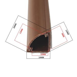 LYMEDIA Anti-extrusion Floor Cord Cover Self-Adhesive Triangle Extension Wiring Duct Protector Cable Cover Durable Electric Wire Slot Home Outdoor