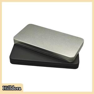 [Hilldora] Giấy tiền chủ tinplate tiền tệ khay kim loại nhỏ tiền mặt lưu trữ hộp thuận tiện tiền bảo vệ trường hợp y học tổ chức