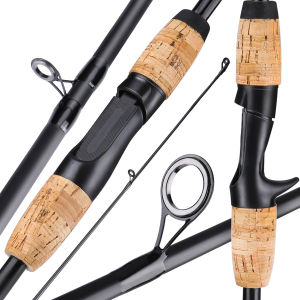 Sougayilang 2 Sections Cheap Fishing Rod Spinning and Casting 1.8 m 6 FT Medium Power Fishing Rod with Cork Handle Fishing Pole
