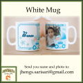 Personalized Photo with Name Mug / Customized / Gift give away Mug (1pc) - Drinkware, Cup Coffee Ceramic Cup Reusable Birthday Washable. 