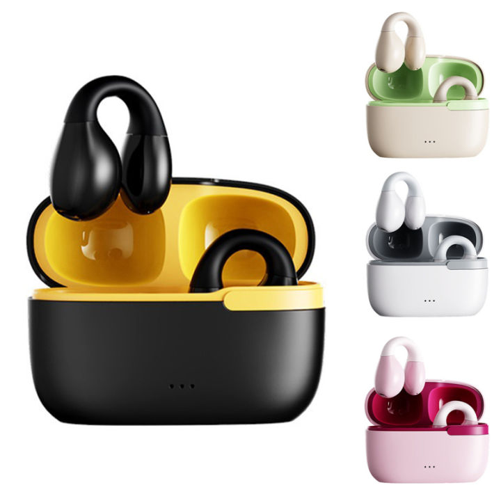 REMAX Wireless Ear Clip Bone Conduction Sport Headphones Open Ear ...
