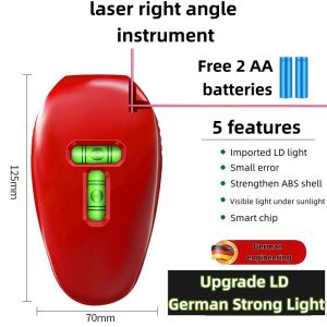 Portable Cross Line Laser Level Self Leveling 360 Vertical Horizontal Right Angle Alignment Measuring Tool For Home Repair Carpentry Tile Work