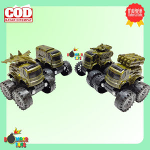 Mainan Anak Mobil Zap Army Monster Truck Special Force Friction Loreng