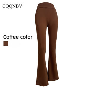 CQQNBV Womens Shark Flared Pants Yoga Pants – Slimming Comfortable Pocket Design – Ideal for Casual & Travel