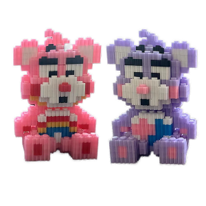 มินิเลโก้ Care Bear Secret Bear/Happy Bear/Sharing Bear/Grumpy Bear รูปทรงหมีน่ารัก