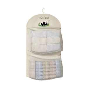 Panda Hanging Mesh Storage Bag Multi Layer Underwear Socks Organizer