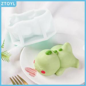 ZTOYL Cute Dinosaur Mousse Mold Pudding Silicone Mold Custard Mold Cake Mold Cartoon Green Dino Cake Decoration Baking Bakery Tool