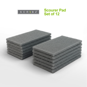 SCRUBZ Scourer Pads Set of 12 Bathroom Scourer Dishwashing Scourer Kitchen Cleaning Scourer 149x9x2cm