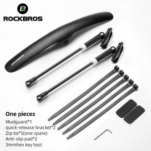 【Giao hàng địa phương】ROCKBROS xe đạp đường trường 700C Chắn Bùn chống thấm nước du lịch xe đạp bền có thể tháo rời chống bụi bùn guarad cánh phát hành nhanh chóng dễ dàng cài đặt Chắn Bùn Xe Đạp Phụ Kiện Xe Đạp