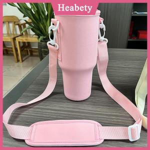 Heabety 40oz chai nước tàu sân bay túi có thể điều chỉnh dây đeo vai cốc cốc tay áo màu rắn giữ chai cho Đi Bộ Đường Dài Ngoài Trời