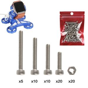RISEDOT M3x12 Cylindrical Head Machine Screw M3x20 M3x16 3D Printed Model Component 3D Printed Accessory M3x25 3D Printed Screw Accessories for Bambu Lab ZH020 For Wireless Watch Charging Stand