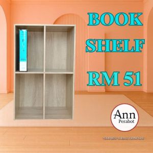 (PERABOT ANN) COLOUR BOX / BOOKSHELF / STORAGE CABINET / 4 SHELF CABINET