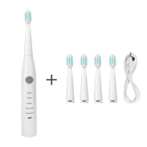 Cammuo Electric Toothbrush Timer Brush Rechargeable Toothbrush with 5 Brush Heads IPX7 Waterproof for Adult