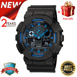 【2YEARS WARRANTY】G-STEEL GA-100-1A2 shockproof Military Waterproof Sport LED Digital Quartz Men Watch