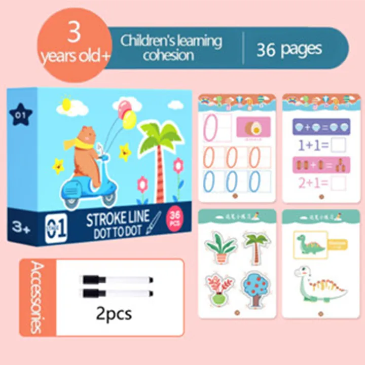 Pen%20Control%20Training%20Copybook%2064%20Paper%20Hard%20Pen%20Calligraphy%20Painting%20Book%20Simple%20Strokes%20Kindergarten%20-%20Image%203