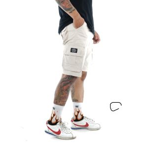 ZWECKOUT LABEL - Celana Cargo Pendek Pria Slimfit Short Cargo Pants Navy Big Size Jumbo