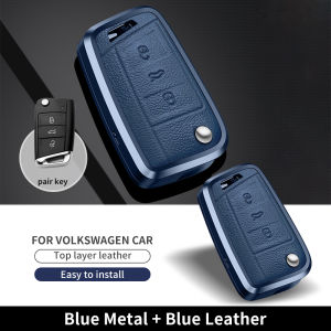 Airspeed กระเป๋ากุญแจรถหนังโลหะสำหรับ Volkswagen รุ่น B เคสกุญแจรถยนต์กระเป๋ากุญแจรถกระเป๋าป้องกันระยะไกลกระเป๋ากุญแจรถน่ารักอุปกรณ์ป้องกันรถ