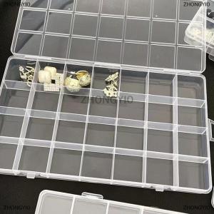 [COD] ZHONGYI0 28 Grids Transparent Organizer Box Plastic Square Organizers Storage Boxes For Home Makeup Jewelry Accessories Organizer