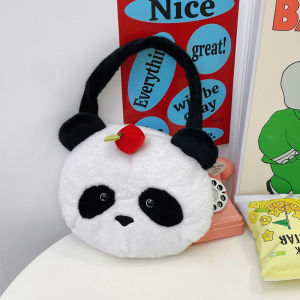 ZEEMIN cartoon panda PVC pain bag new plush cute shoulder bag super cute girl large capacity storage hand bag