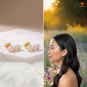 Reseté Trio Pearl Earrings – Gold Plated Stud Earrings with 3 Mini Pearls. Minimalist Elegant Jewelry for Women. Lightweight Hypoallergenic Style for Daily Wear Work Dates & Gifts. Timeless Minimal Luxury Pearl Earrings for Any Outfit
