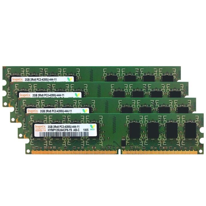 New For Hynix 8GB KIT 4x 2GB DDR2 PC2-4200U 533MHz 2Rx8