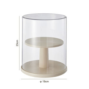 e99store 360 Rotation Clear Plastic Storage Display Case Model Display Case Toys Organization and Display