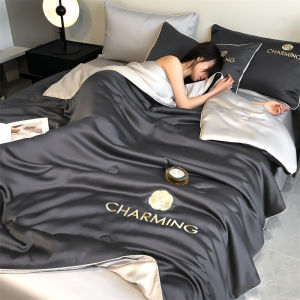 Ice Silk Summer Quilt Cooling Blankets for Hot Sleepers A-Class Cool Breathable Soft Summer Blanket Luxury Comforters