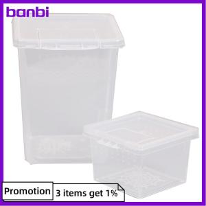 banbi พลาสติกแมลงแมงมุมที่อยู่อาศัยกล่องให้อาหารกรณีภาชนะถังขนส่งกรณีของเล่น