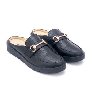 THREE & THREE - Sepatu Sandal Women Mules Flat Slip On Bustong Wanita PPN02