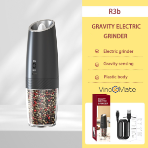 Kitchen Electric Pepper Grinder Battery/USB Powered Salt or Pepper Automatic Grinder with LED Light | Electric Pepper Grinder|Pepper Grinder