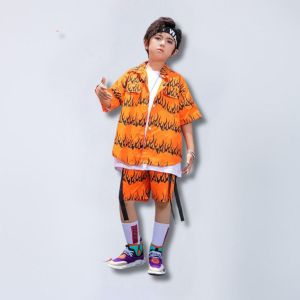 DYERA Setelan Baju Dance Anak Laki-laki Kemeja Bawahan Printing Cotton 2-14 Tahun LITTLE ROOM KIDS