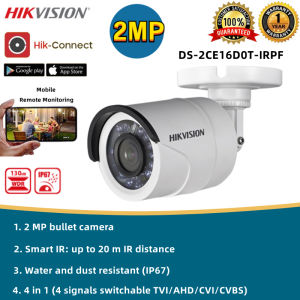 Hikvision CCTV DS-2CE16D0T-IRPF 2MP Full HD Bullet CCTV Camera Wired Outdoor Waterproof Night Vision Security Camera