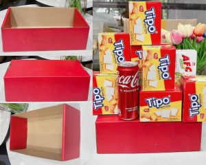 Khay thuyền Khay đế thuyền Giỏ thuyền Đế thuyền đựng quà tết 2025 KHAY THUYỀN KÈM ĐẾ KHỐI