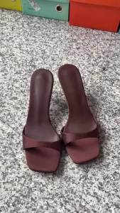 Summer Fashion Women Open Toe Slippers Fashion Slip On Ladies Comfort Outdoor Thin Heel Dress Slides2026